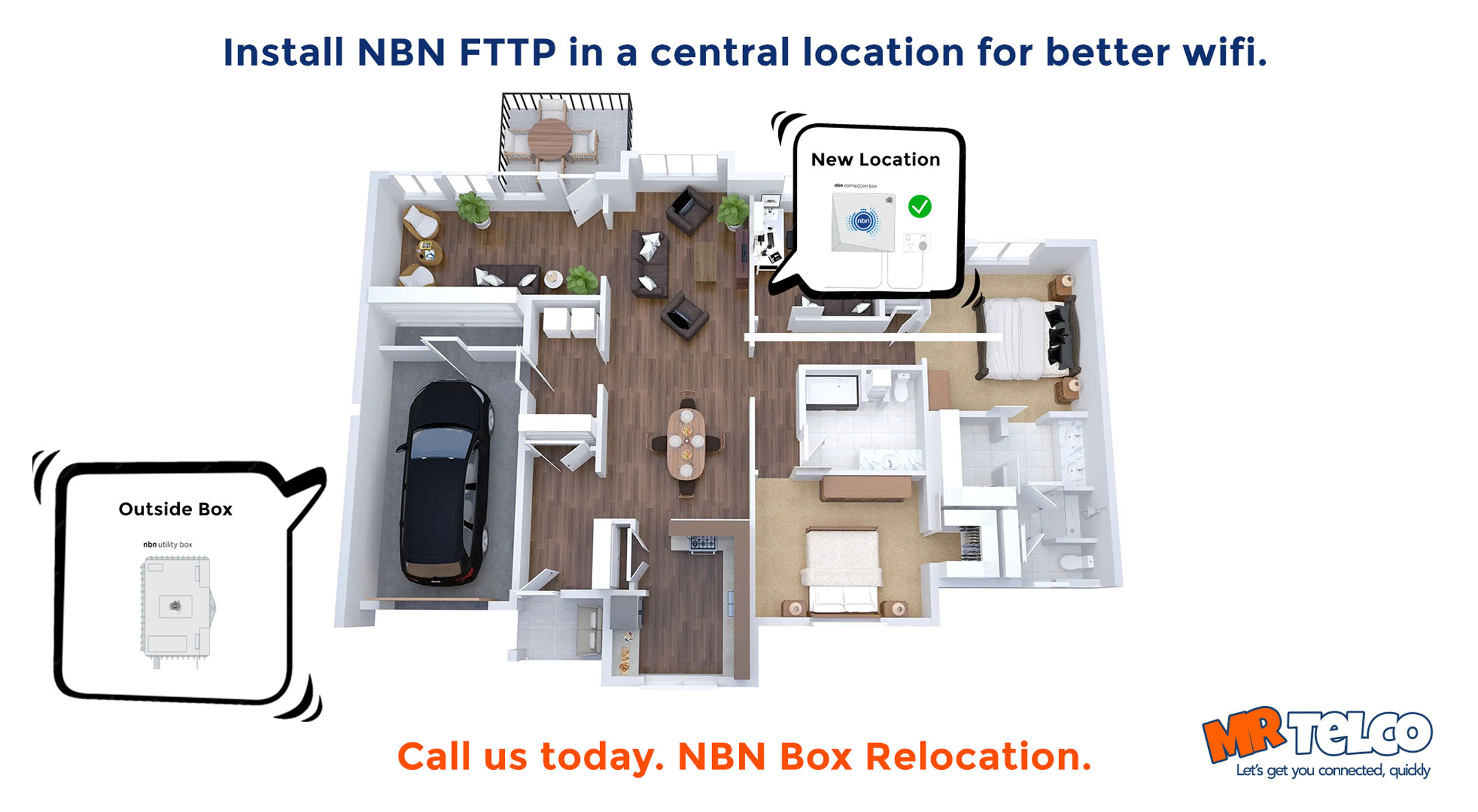 Relocation NBN Box to a Central Part of House