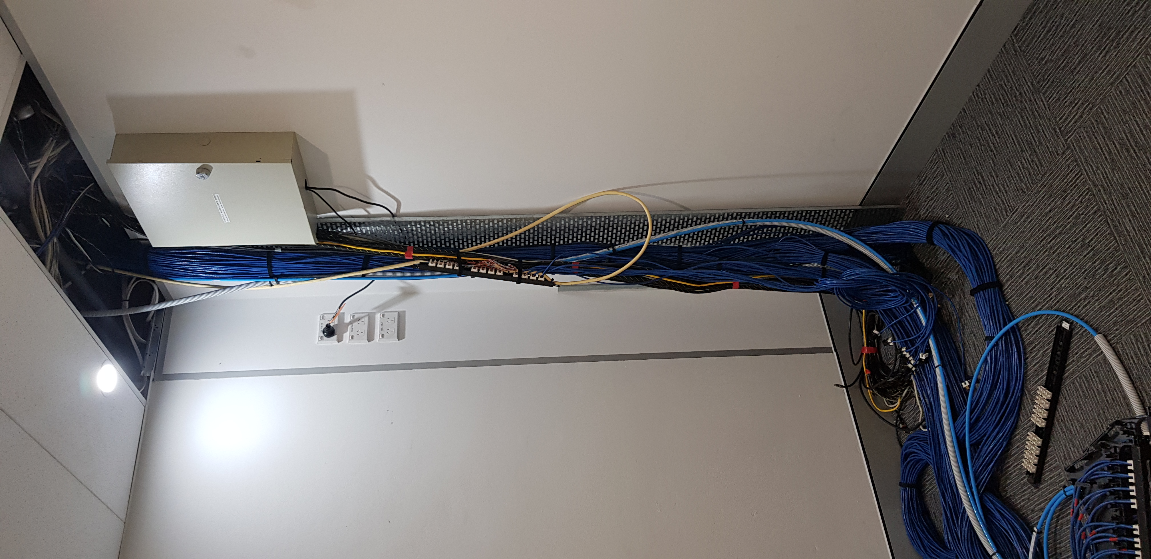 Office data cabling Terminated