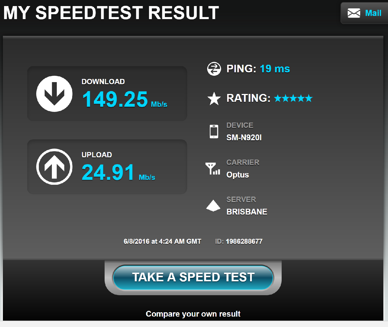 network broadband download and upload speed test